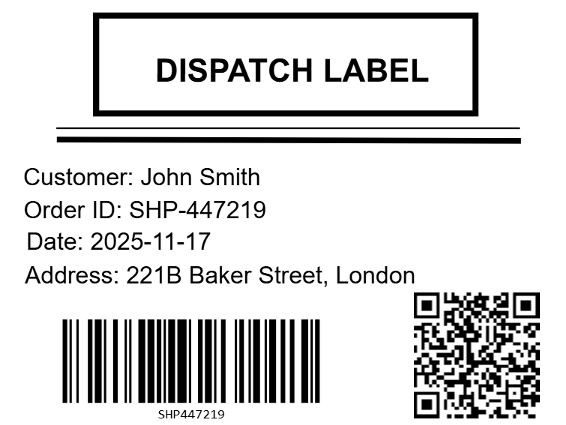 Dispatch Label
