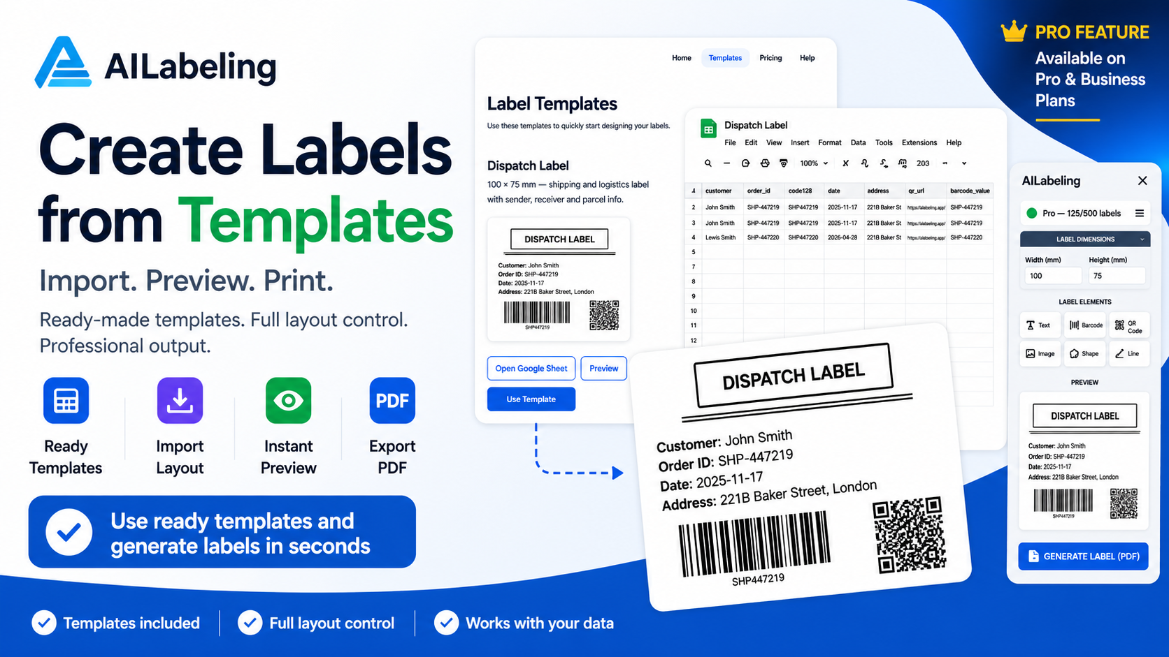 Label Preview Blank